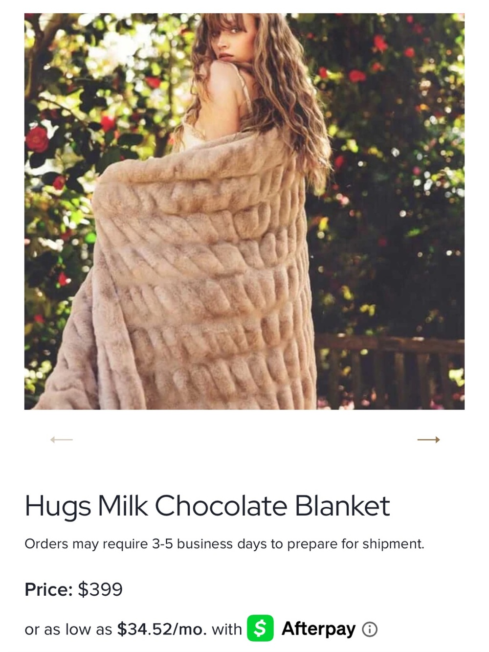 Milk Chocolate Plush Throw Blanket - Cozy Faux Fur